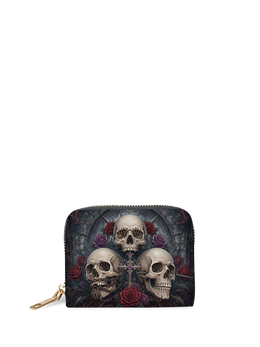 Trinity Skulls Mini Wallet