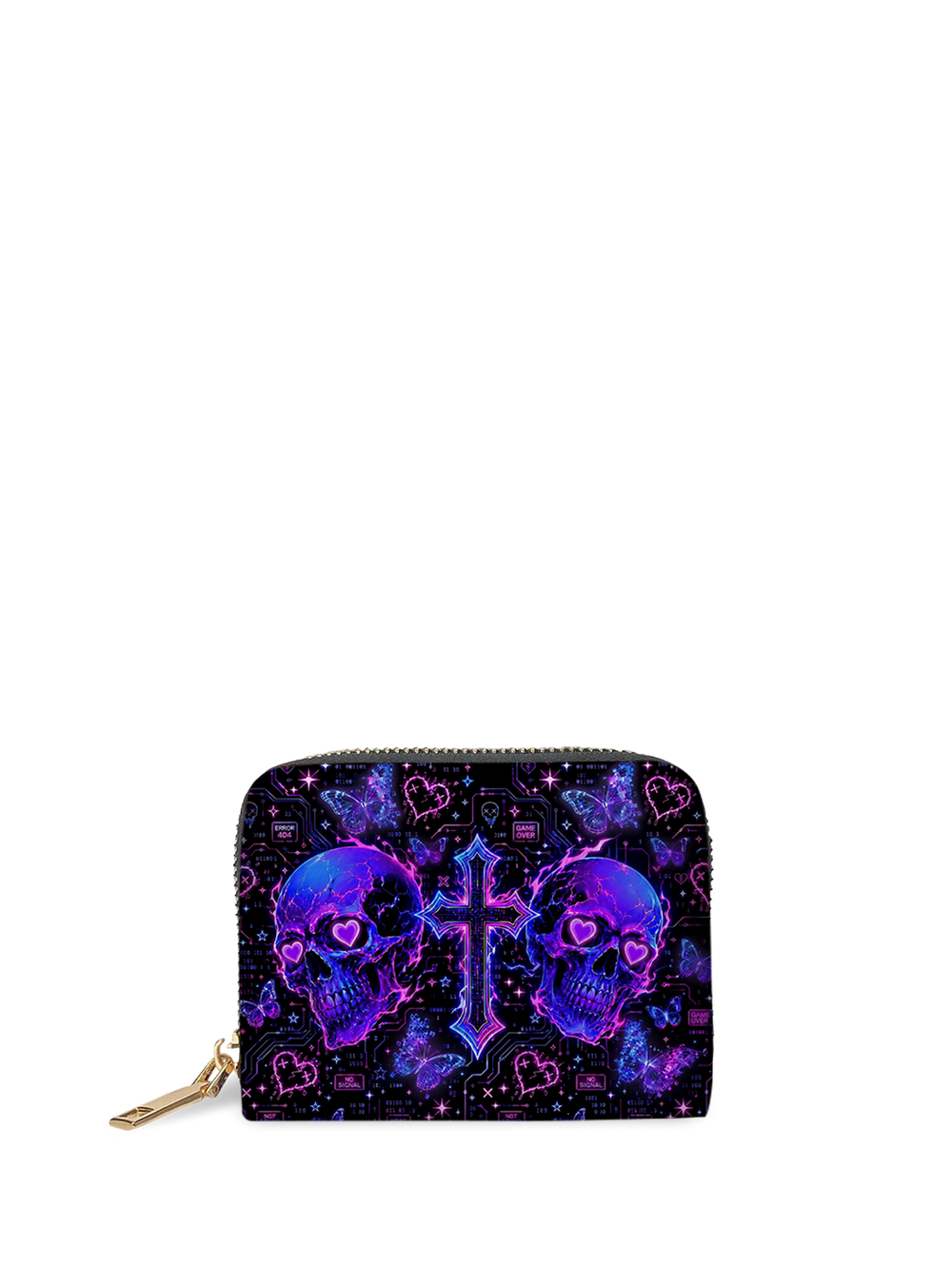 Neon Skull Mini Wallet