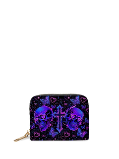 Neon Skull Mini Wallet