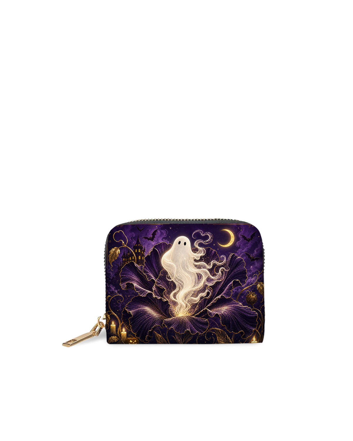 Noir Petal Mini Wallet