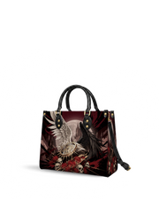 Fallen Spider Lily Leather Handbag