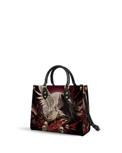 Fallen Spider Lily Leather Handbag