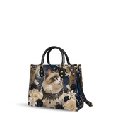 Lunar Ragdoll  Leather Handbag