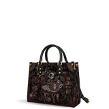 Tick Tock Leather Handbag