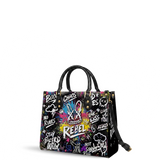 DIY "Paint-Your-Own" Rebel Bunny Bag (Paints Not Included) Leather Handbag