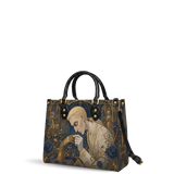 Metal Touch Leather Handbag
