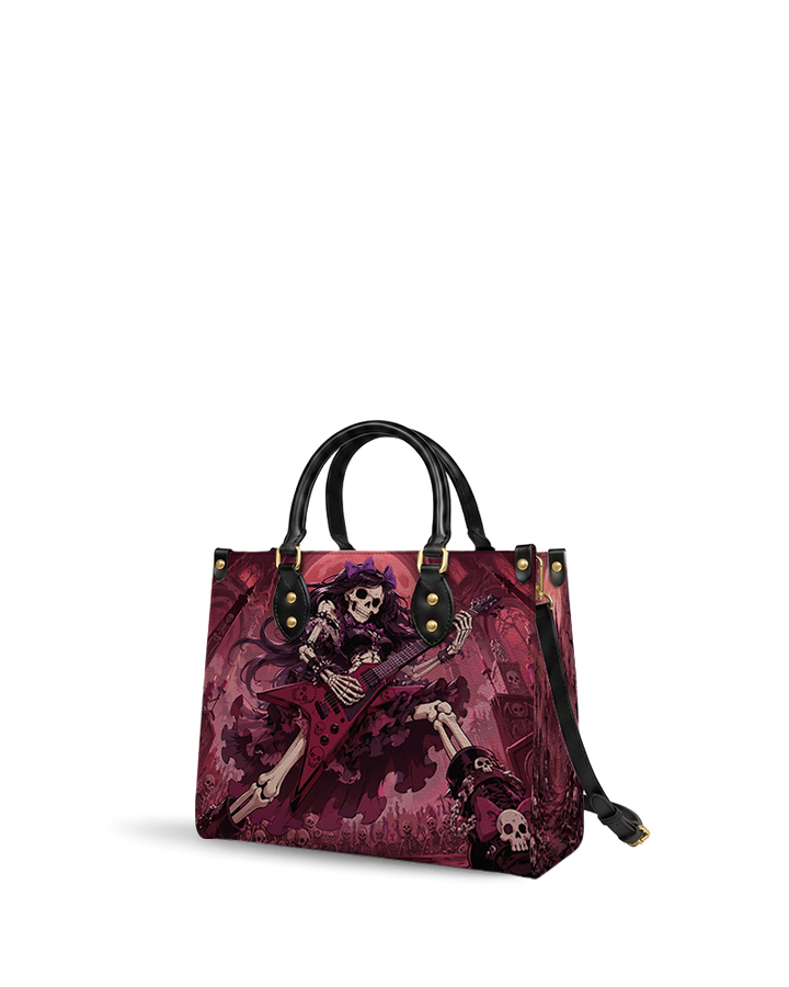 Bone Shredder Leather Handbag