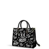 DIY "Paint-Your-Own" Rebel Bunny Bag (Paints Not Included) Leather Handbag