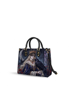 Raven's Moon Hymn Leather Handbag