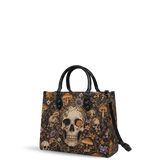 Bones Bloom Leather Handbag