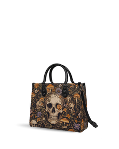 Bones Bloom Leather Handbag