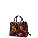 Bastet Bloom Leather Handbag