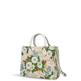 Sea Camellia Leather Handbag