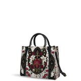 Sacred Heart Lily Leather Handbag