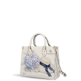 Hamptons Hydrang Leather Handbag