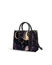 Glimmer Gate Leather Handbag