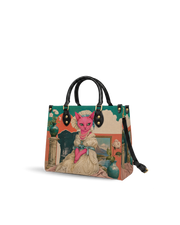 blush Arcadia Leather Handbag