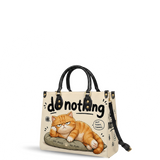 Orange Chill Vibe Leather Handbag