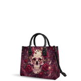 Bone Rose Leather Handbag