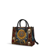 Blooming Bones Leather Handbag