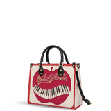 Crimson Apple Tune Leather Handbag