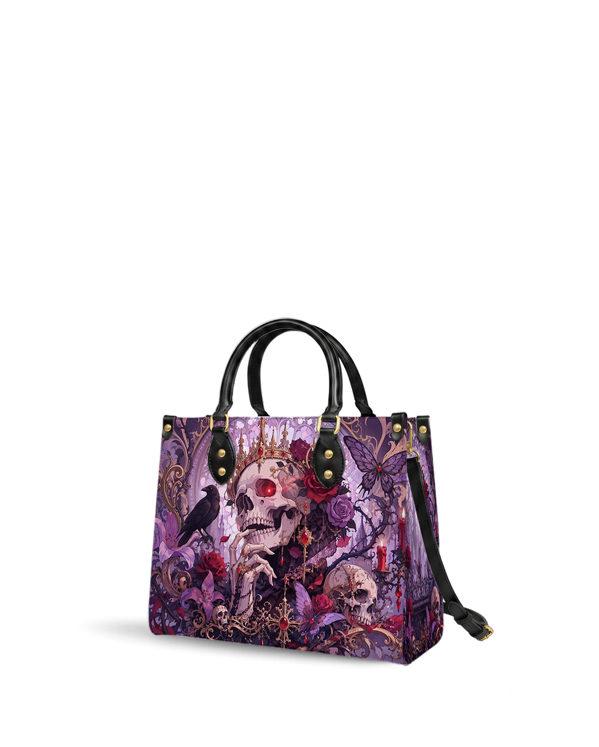 Purple Reign Leather Handbag