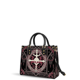 Woven Oath Leather Handbag