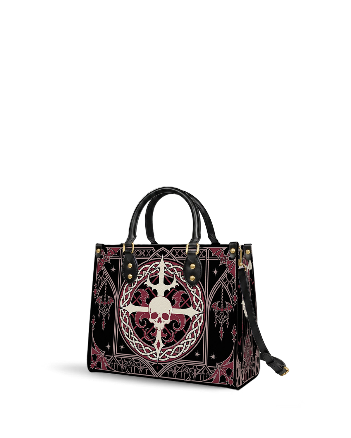 Woven Oath Leather Handbag