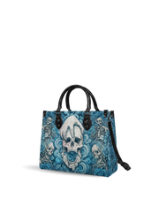 Bones Hold Leather Handbag