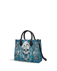 Bones Hold Leather Handbag