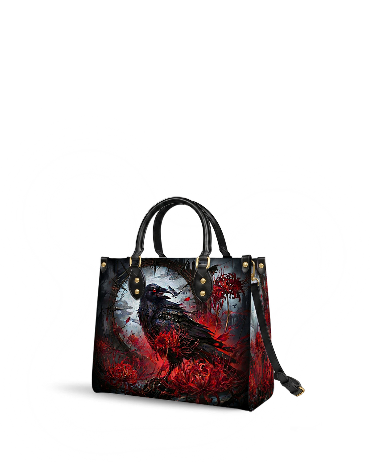 Raven Lycoris Leather Handbag