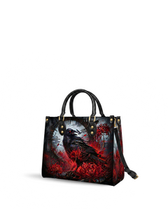 Raven Lycoris Leather Handbag