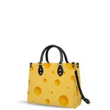 Cheese Bubbly Leather Handbag