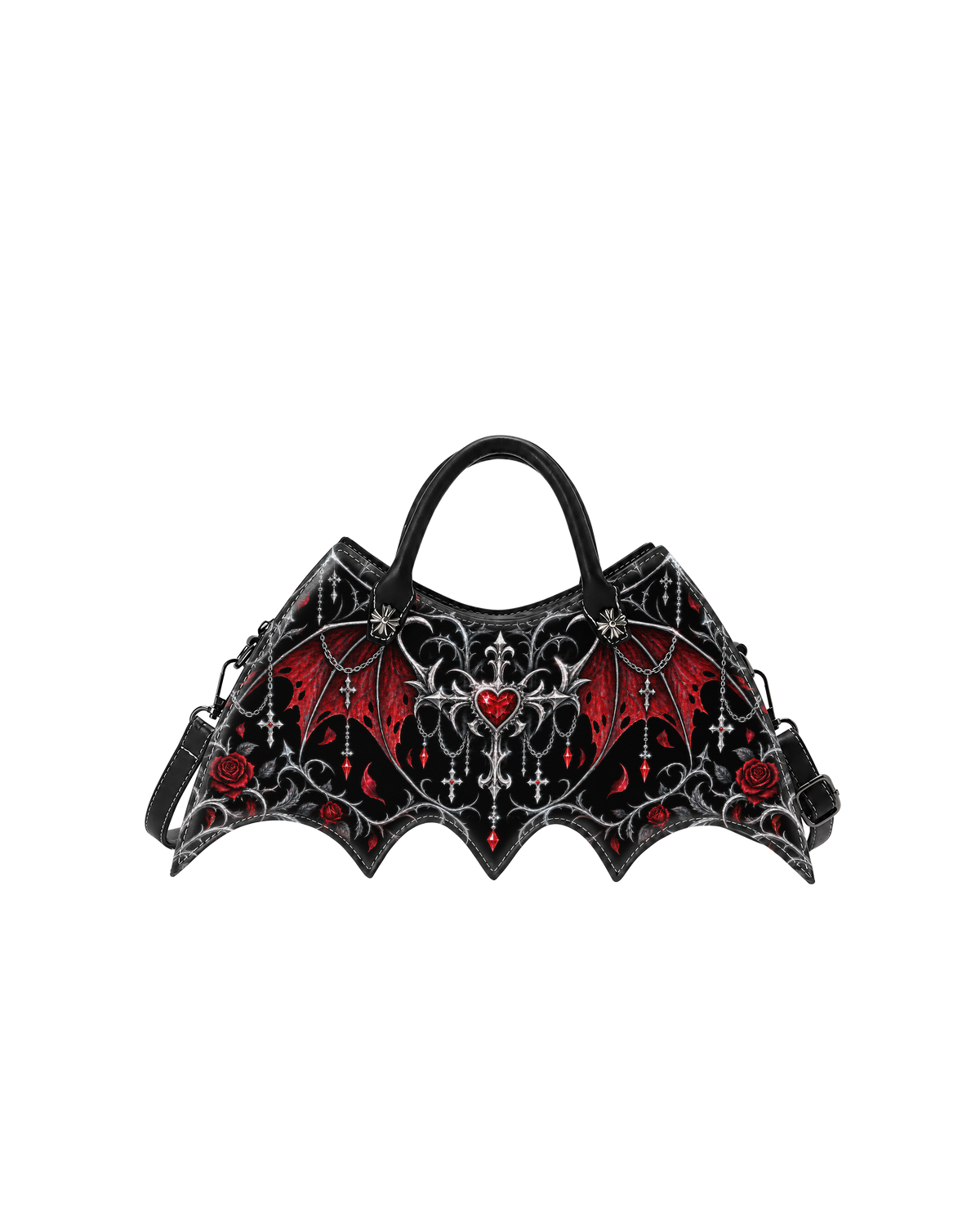 Crimson Oath Bat Wing Bag