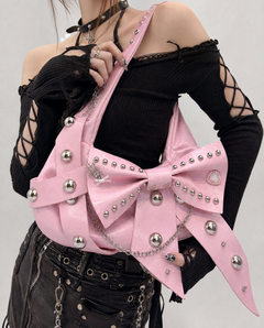 Sweet Chaos Rivet Bow Hobo