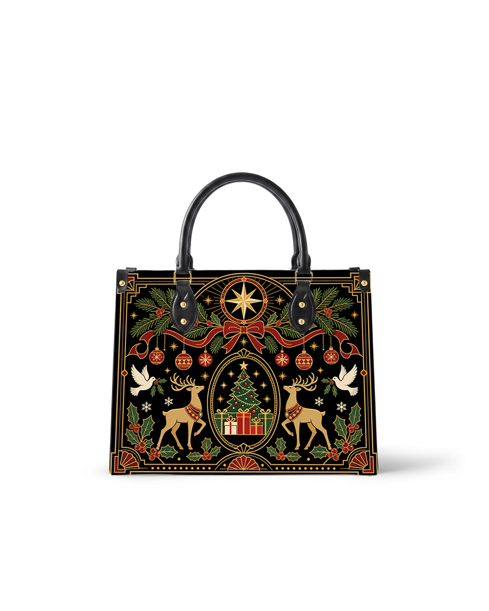 Aura Mark Leather Handbag