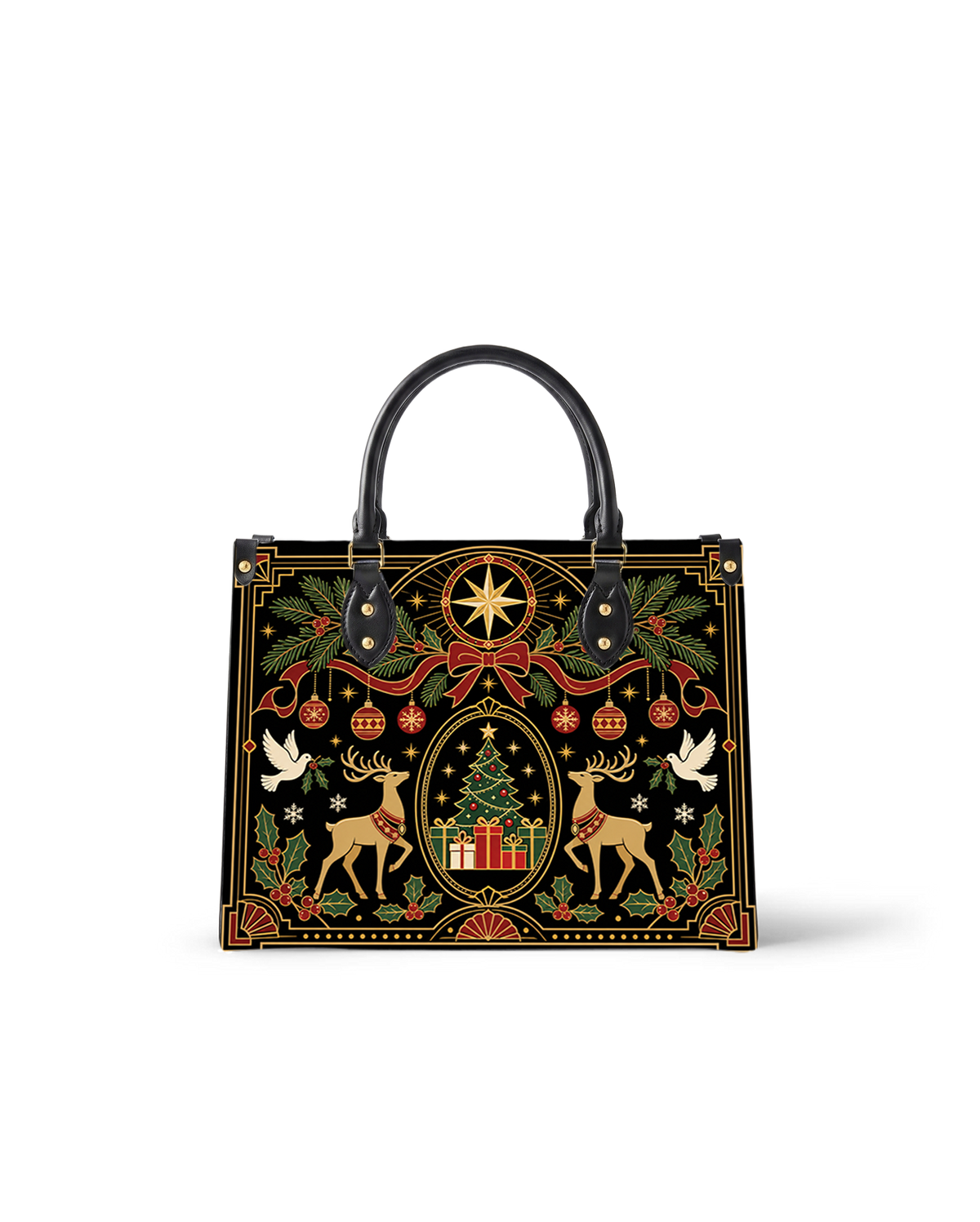 Aura Mark Leather Handbag