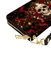 Skull Noel Long Zip Wallet