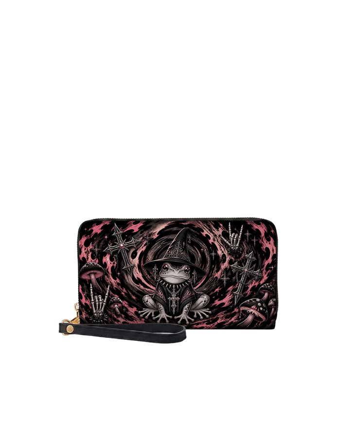 Gloom Toad Long Zip Wallet