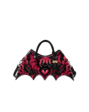 Crimson Heart Bat Castle Bat Wing Bag