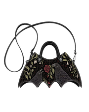 Obsidian Plume Bat Wing Bag