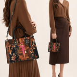 Lady Bloom Leather Handbag