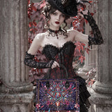 "ShatterHalo" Leather Handbag