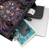 "ShatterHalo" Leather Handbag