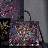 "ShatterHalo" Leather Handbag