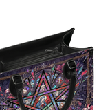 "ShatterHalo" Leather Handbag